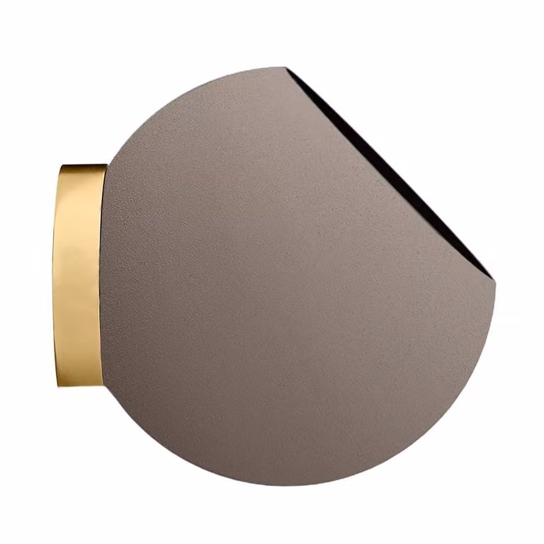 AYTM Globe wandbloempot - Taupe/Beige/Grijs - Keramiek - Diameter: 21 cm