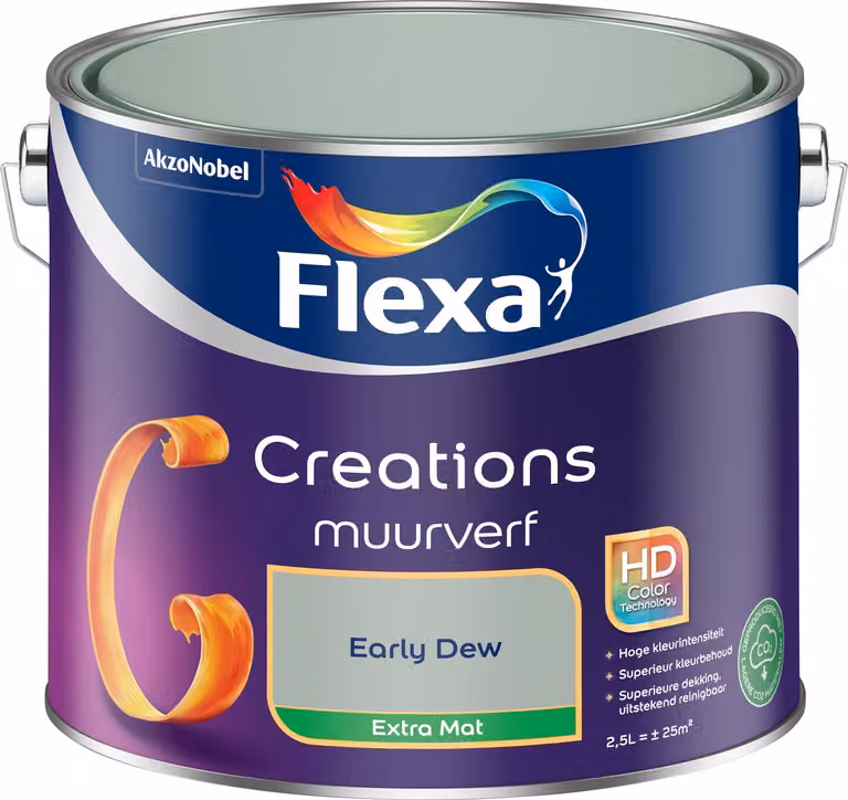 Flexa Creations Muurverf Extra Mat - Early Dew - 2,5 L