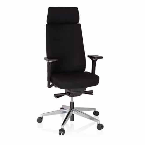 hjh OFFICE Move-TEC PRO 3D professionele ergonomische bureaustoel zwart