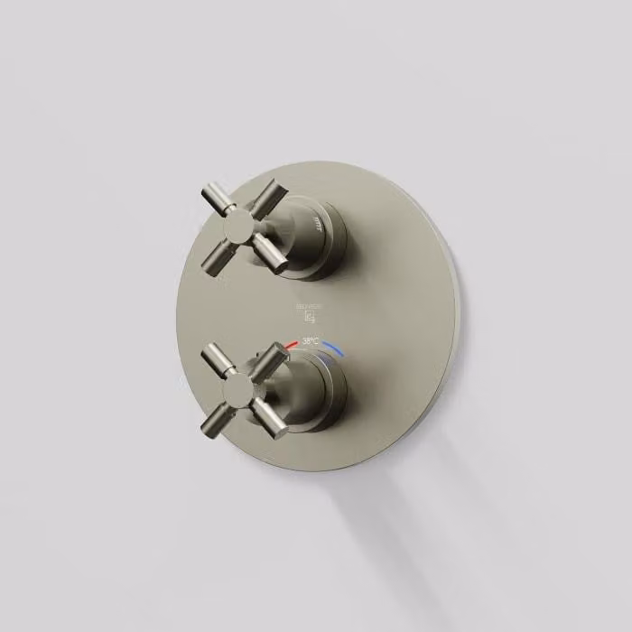Steinberg Serie 250 douche- en badarmatuur complete installatieset inbouwmodel voor twee aansluitingen