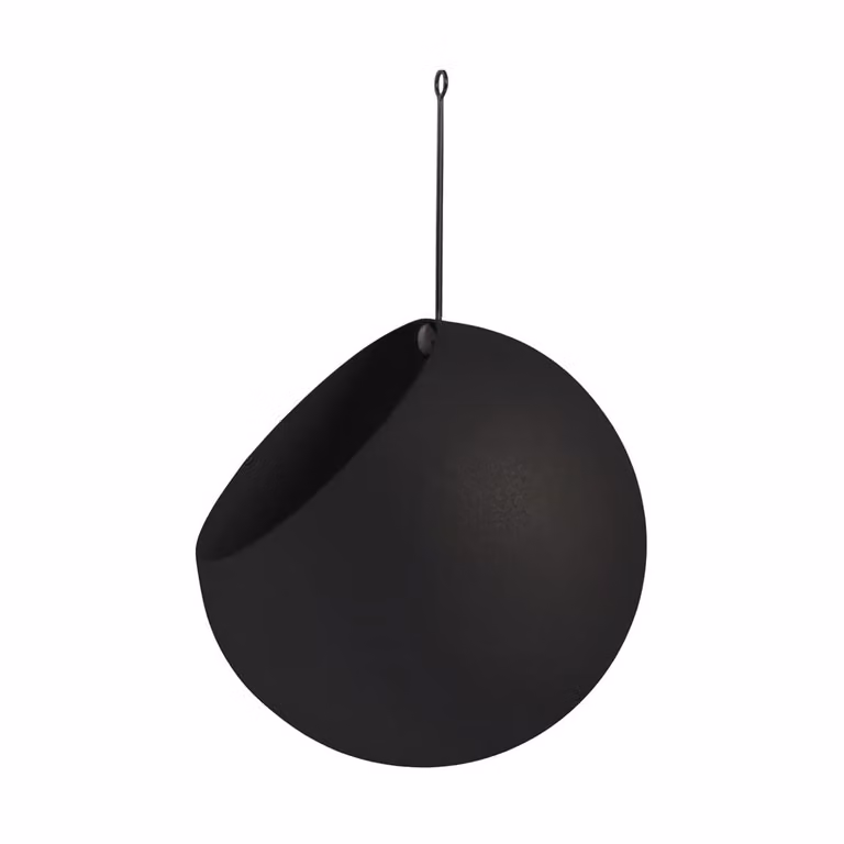 AYTM GLOBE hangende bloempot Black B: 21 cm, H: 32 cm