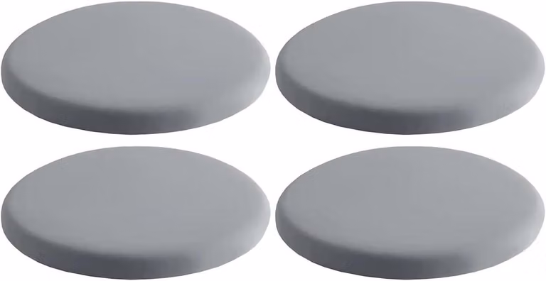 Rond Zitkussen Lichtgrijs met Wasbare Hoes - Diameter: 30 cm