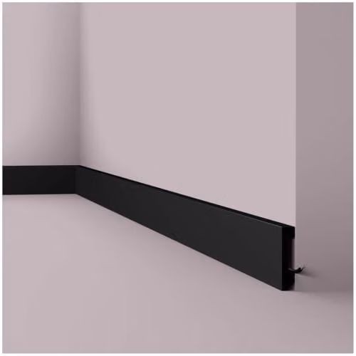 NOËL & MARQUET FT2 BLACK WALLSTYL Plint - 17 stuks - 58 x 13 x 2000 mm - Polystyreen met hoge densiteit