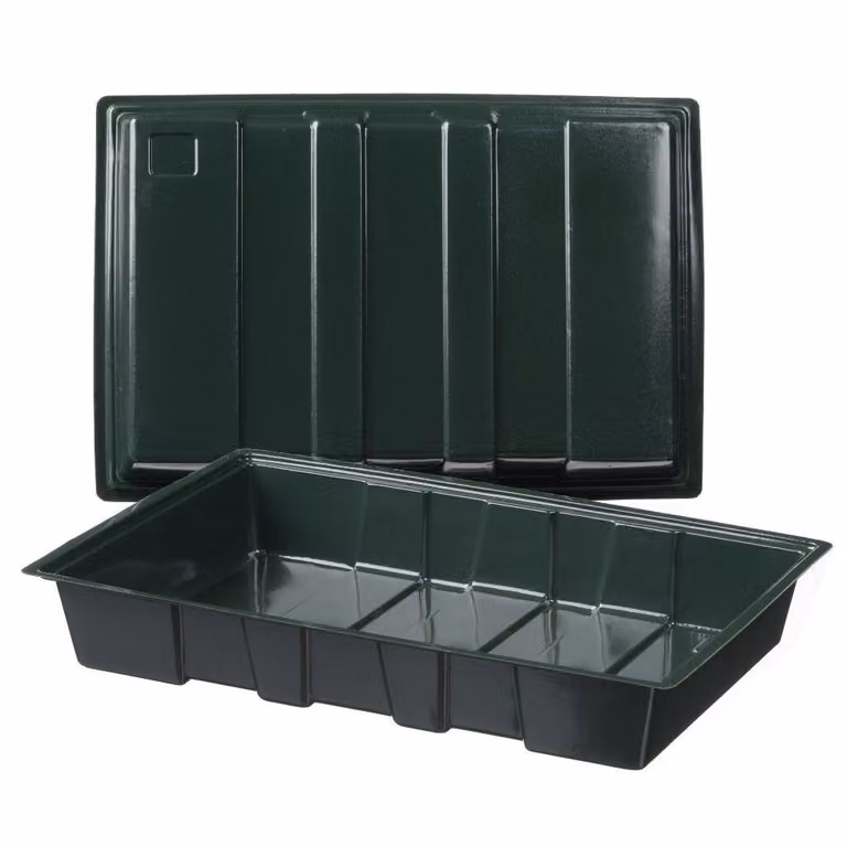 Nature kweekbakken set van 5 stuks groen, B: 23,5 cm, D: 35 cm, H: 5,5 cm