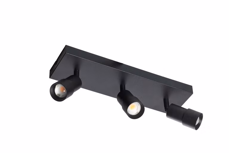 ETH Liam Opbouw spot 3x LED zwart rechthoekig aluminium