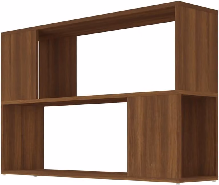 Boekenkast van hout in bruin eiken, B/D/H: 100 x 24 x 63 cm