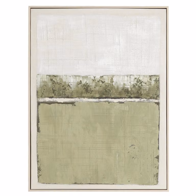 Light en Living Wandornament MAREYA abstract grafisch groen en wit B: 60 cm, H: 80 cm, D: 3,5 cm
