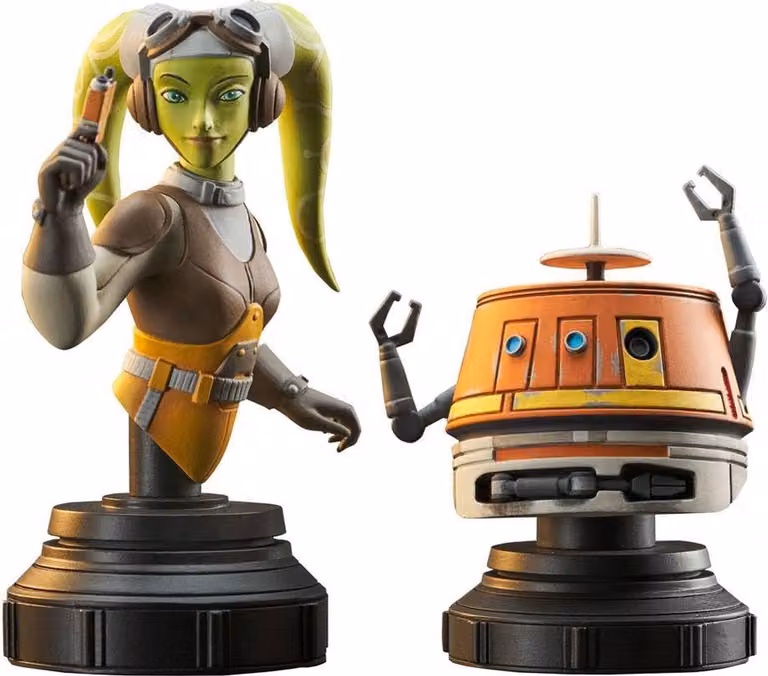 Disney Star Wars Rebels Bust 2-Pack Hera & Chopper 15 cm