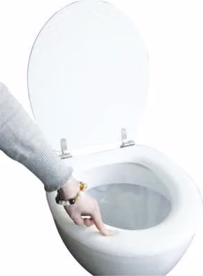 Toiletzitting ADOB Premium Soft wit met zachte vulling