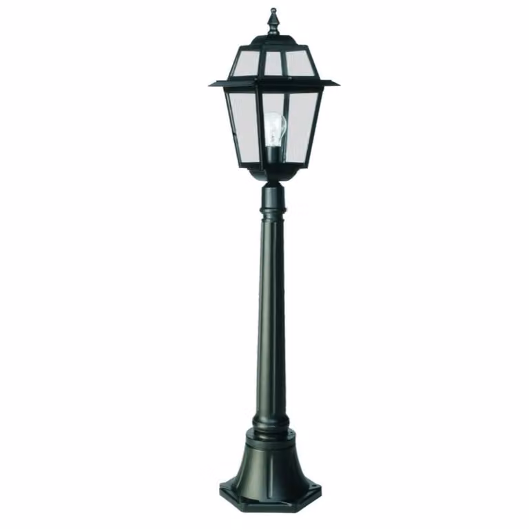 Franssen Terraslamp Perla klassiek - Zwart - Aluminium en Glas