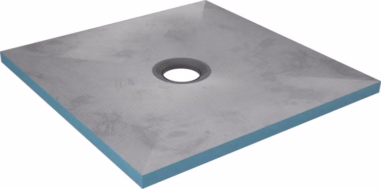 Douchebak voor inbouw in de vloer 90x90 cm op maat te maken voor inloopdouche