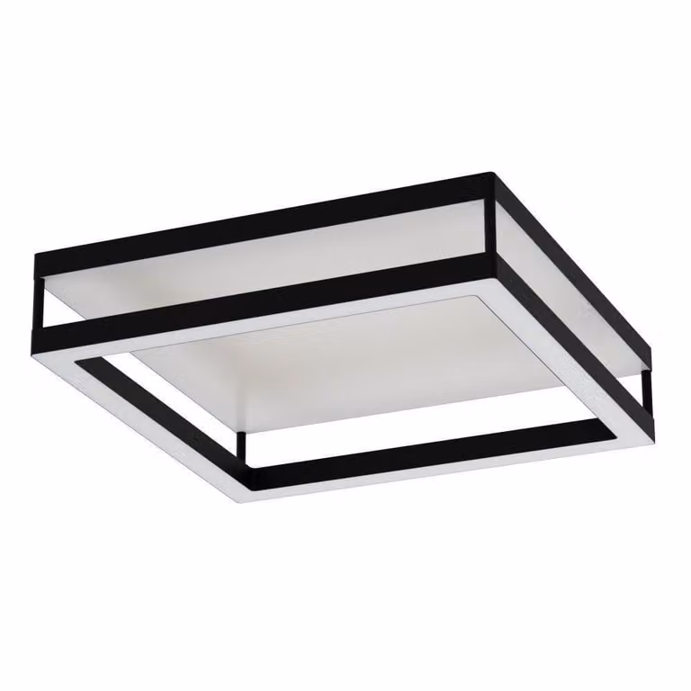 Stars of Light Macellara Vierkante Led Plafondlamp - Wit - Breedte: 45 cm, Hoogte: 15 cm