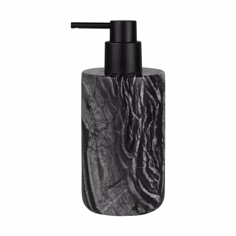 Mette Ditmer Marble zeeppomp Zwart-grijs, Hoogte: 17,5 cm