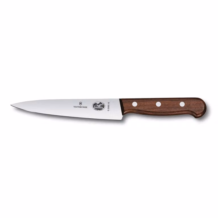 Victorinox Wood koksmes 15 cm van roestvrij staal en esdoornhout