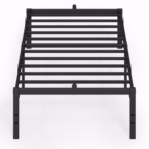 VASAGLE Eenpersoons metalen bedframe met opbergruimte, 90 x 200 cm