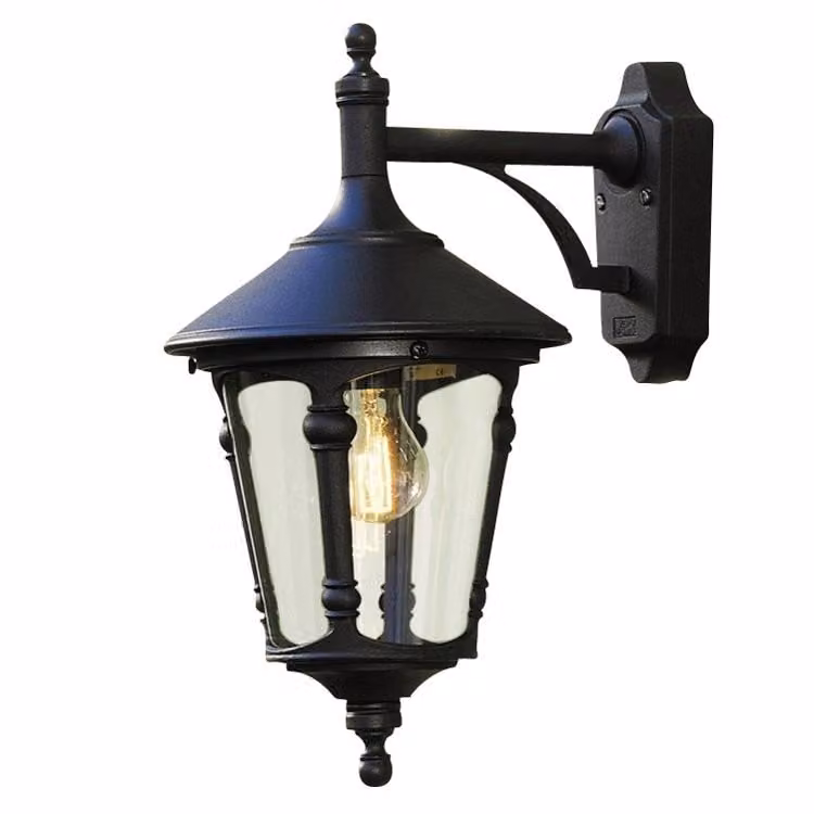 Konstsmide Virgo Down Klassieke Muurlamp - Zwart