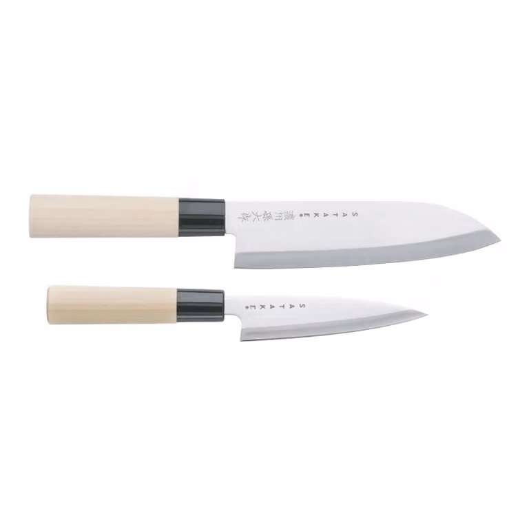 Satake Houcho messenset met petty en santoku mes, 2-delig