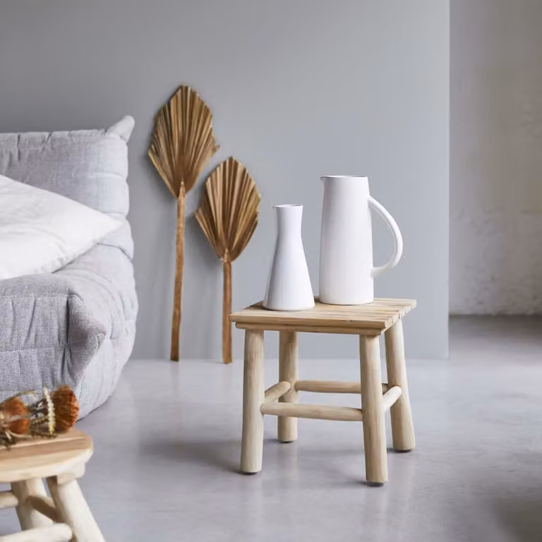 Tikamoon Driftwood massief teakhouten nachtkastje - Naturel/Bruin/Beige