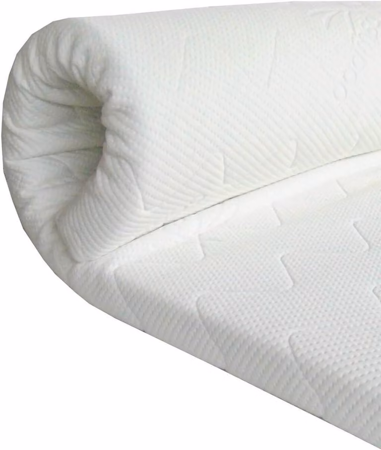 Split Topper van Koudschuim met Luxe Bamboe voor Elektrische Bedden, Wit, 160 x 210 cm