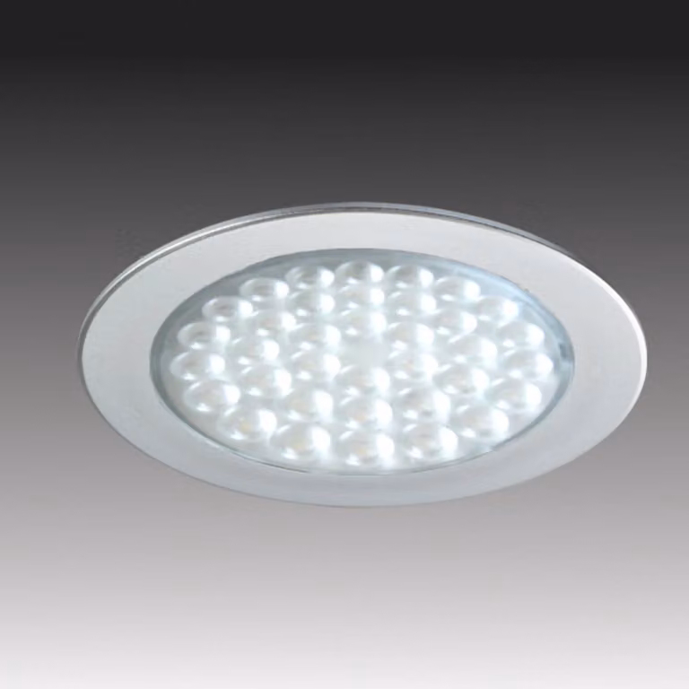 Hera R 68 LED inbouwlamp voor onder kasten, grijs/zilver, modern design