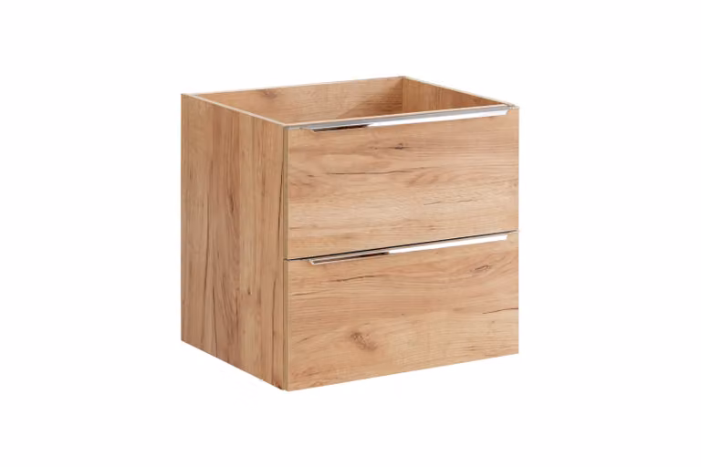 AC-Déco Onderkast voor wastafel met 2 lades, eikenhoutlook, voor de badkamer