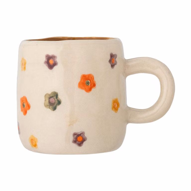 Bloomingville Mini Addy mokken set van 6 stuks, beige en multicolour, 130 ml