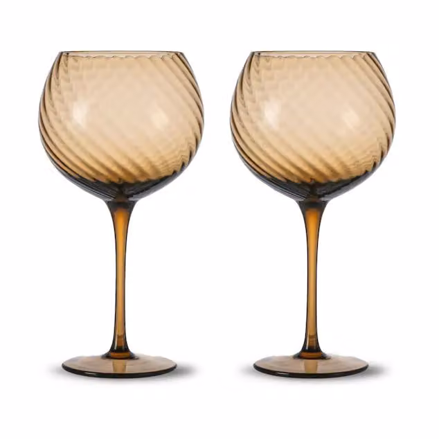 Byon Opacity wijnglas 47 cl 2-pack Bruin