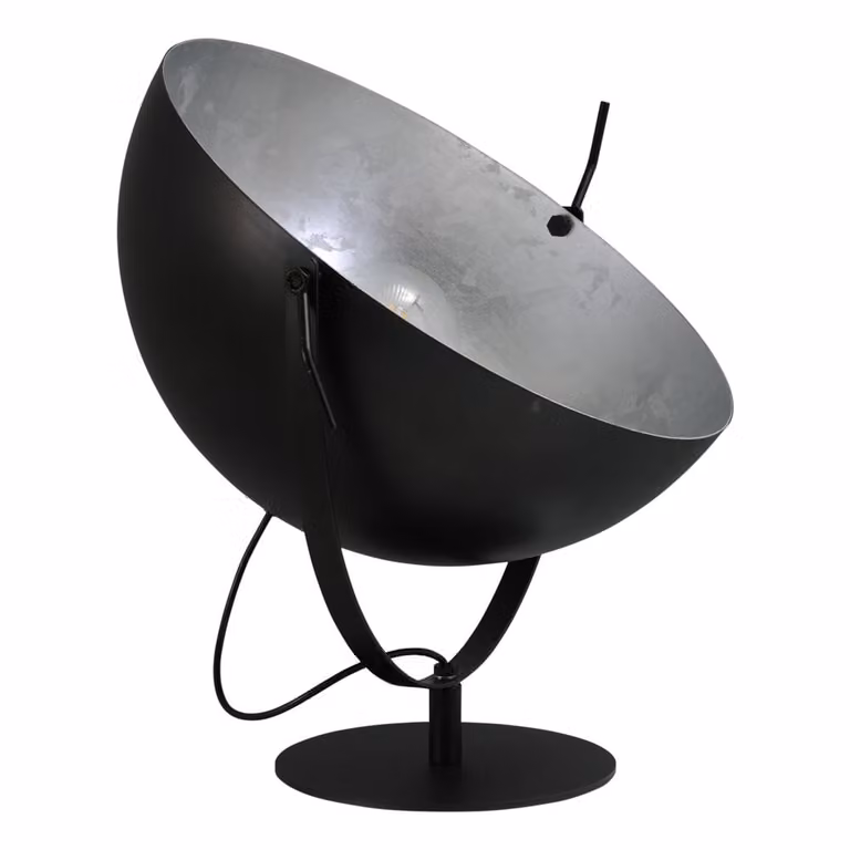 Masterlight Industriele Uplighter Zwart en Zilver 50 cm