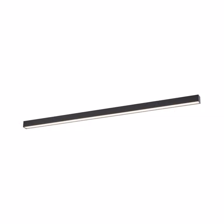 Paul Neuhaus Lines Straight LED plafondlamp, grafiet/zwart, 110 cm, dimbaar met afstandsbediening