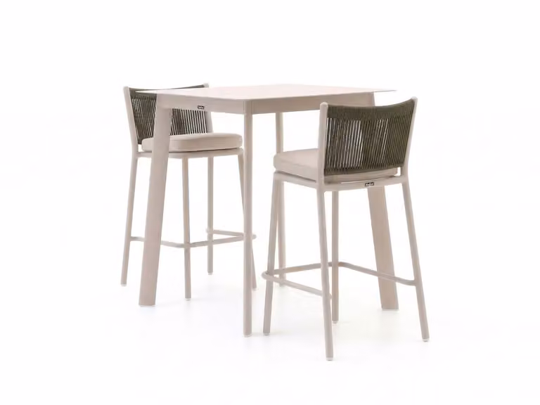 Manifesto Furniture Barset Manifesto Tuinset voor 2 personen, 3-delig, Aluminium, Beige