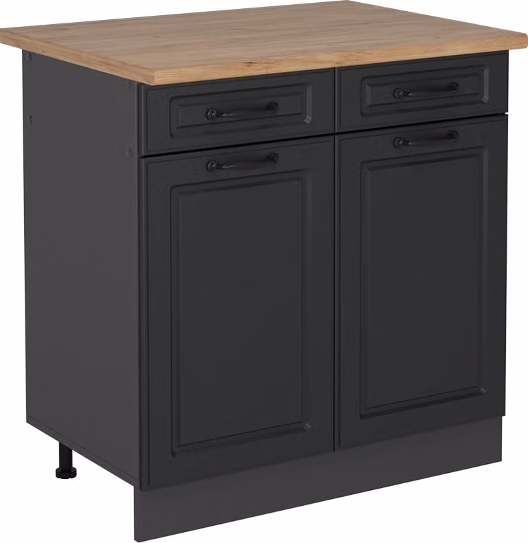 Vicco R-Line Keukenonderkast Antraciet en Eik, Model 54193