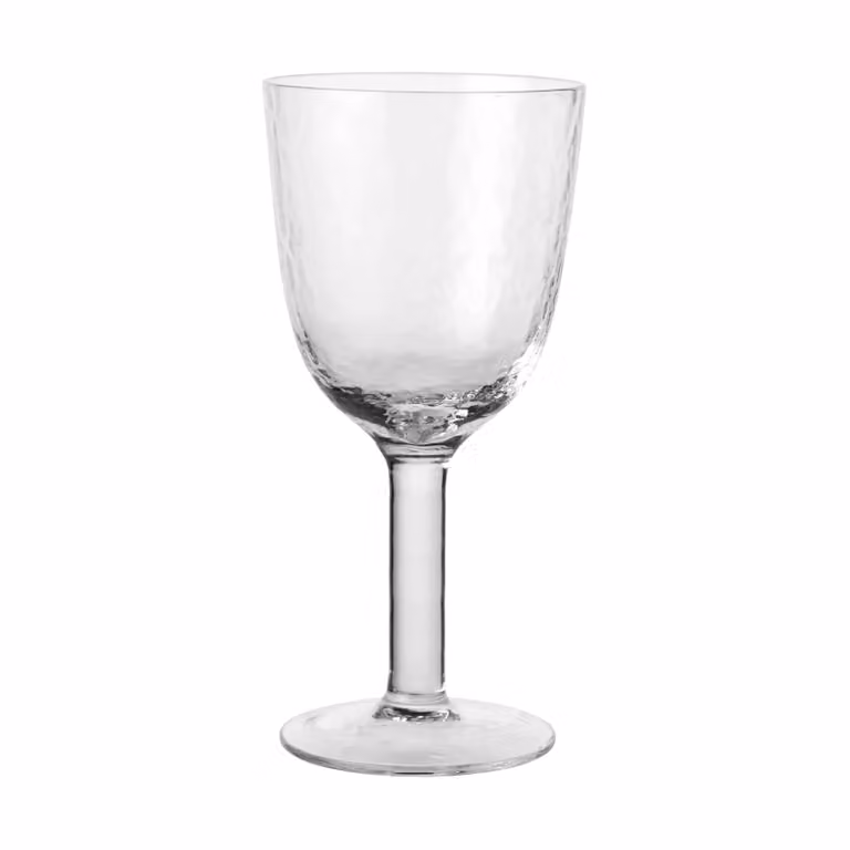 Broste Copenhagen Hammered witte wijnglazen set van 12 stuks