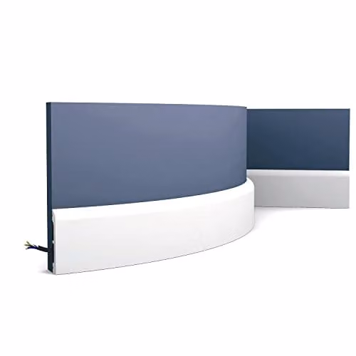 Orac Decor SX183F Axxent Cascade multifunctionele flexibele plint wit 2 m
