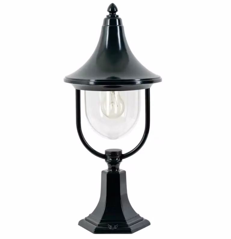 KS Verlichting Staande tuinlamp Venetie S zwart aluminium
