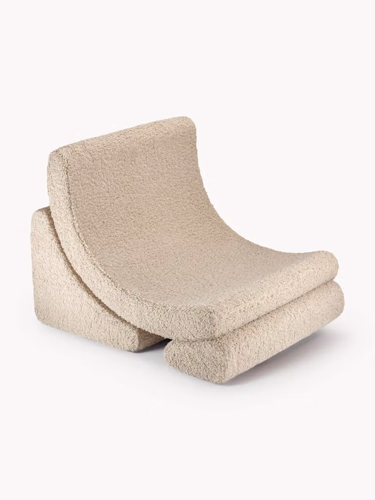 Wigiwama Handgemaakte teddy kinderfauteuil Moon