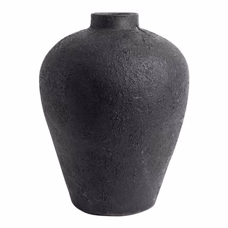 MUUBS Luna bloempot Zwart-terracotta 40 cm