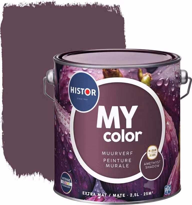 Histor MY Color Muurverf Amethyst Shadow - Paars - 2,5 l