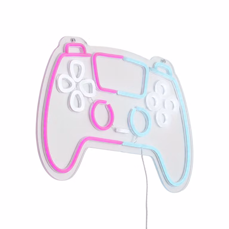Qazqa Neon wandlamp met LED en controller in roze, blauw en multicolor
