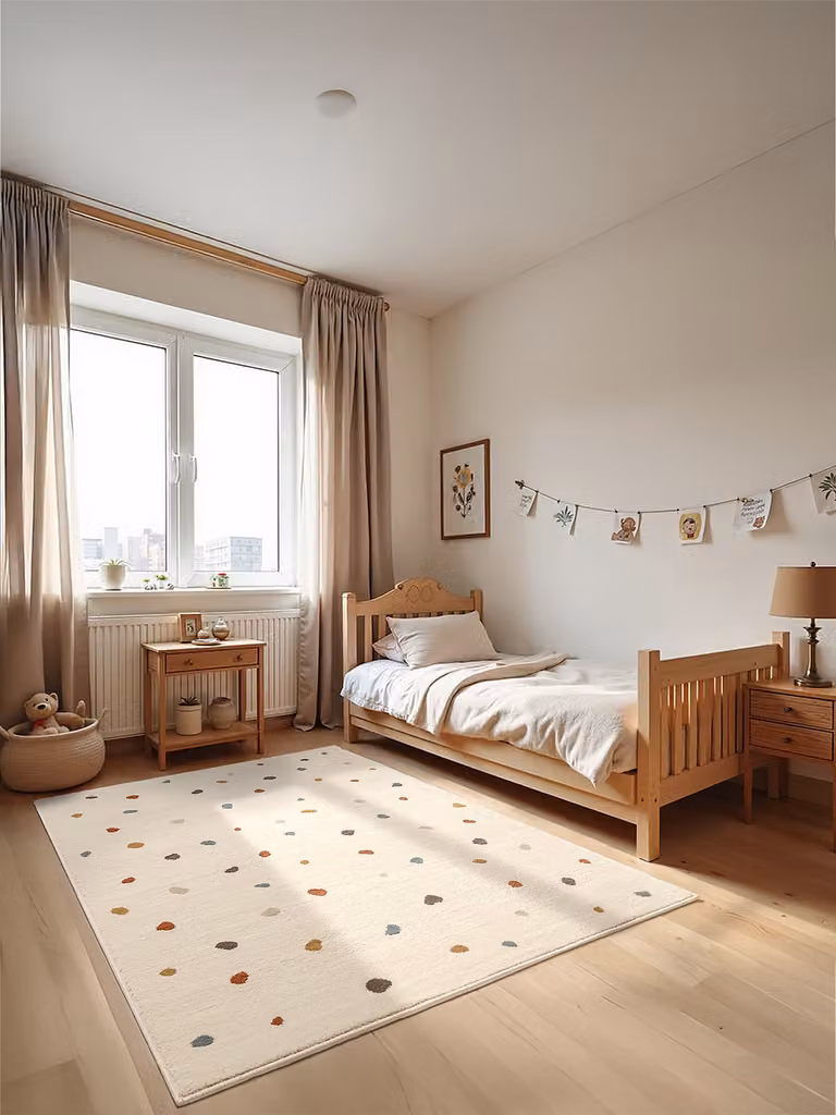 home24 Kinderkleed Funny Dots beige 120 x 170 cm