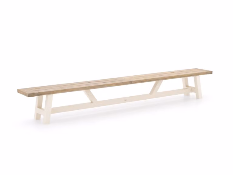 Bellagio Picknickbank voor 4 personen, Grijs Aluminium en Hout
