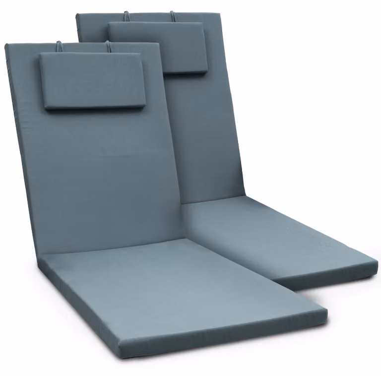 Beautissu 2-delige set tuinstoelhoezen Loft RL voor banken, duivenblauw, H x B x D: 5 x 200 x 60 cm