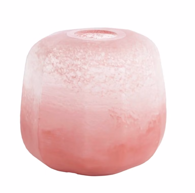 Light en Living Vaas PACENGO Glas Koraal-licht roze Diameter: 33 cm, Hoogte: 32 cm