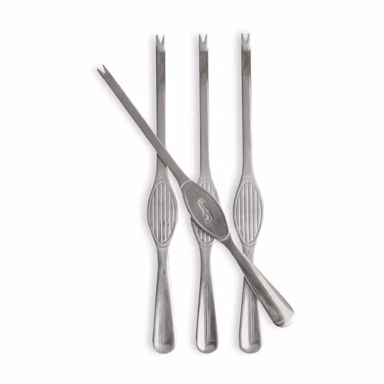 Sagaform Sivan schaaldierbestek 4-delig Zilver, 20 cm