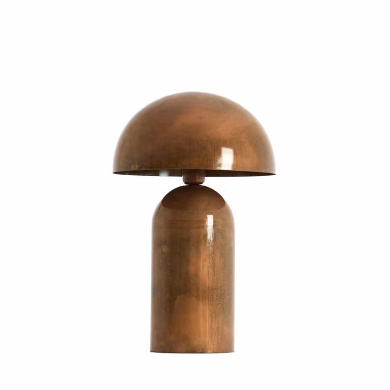 Light & Living Tolima Design Tafellamp - Brons/Koper - Rond - Hoogte: 48 cm, Breedte: 31 cm
