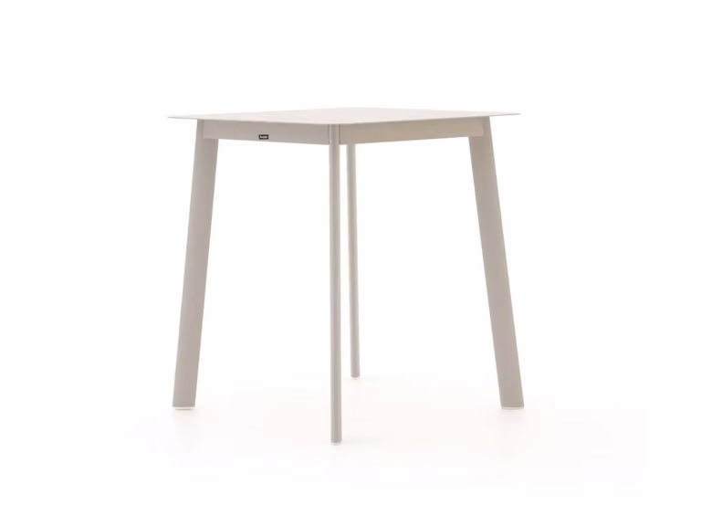 Manifesto Furniture Bartafel Manifesto Vierkant Aluminium Beige/Wit B: 90 cm, D: 90 cm, H: 76 cm