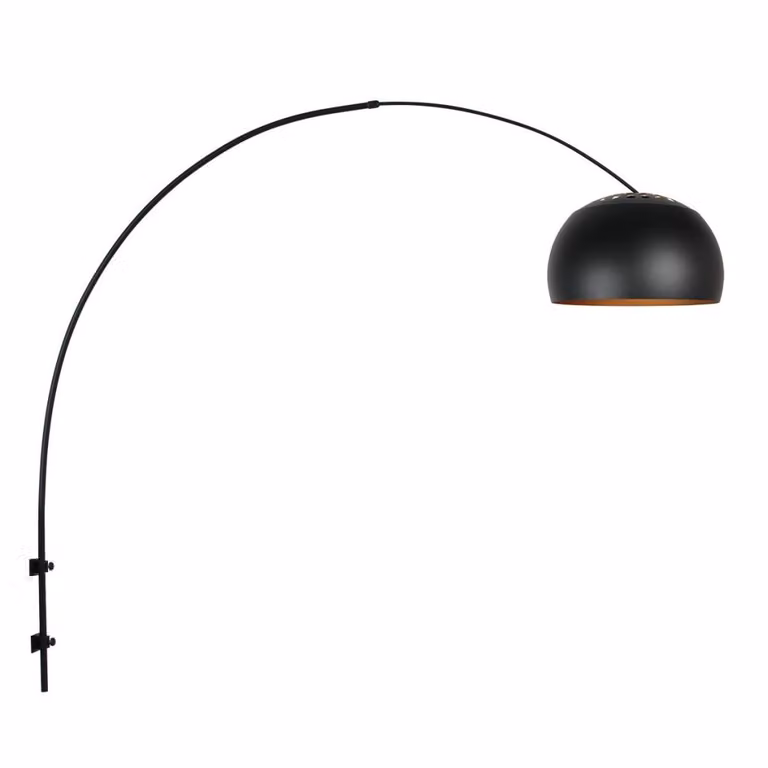 Steinhauer Wandlamp Globe Black - Zwarte Moderne Metalen Wandlamp met Bolvormig Design