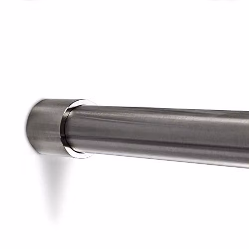 SOTECH Garderobestang rond Ø 25 mm, Lengte: 150 cm, Geborsteld roestvrij staal