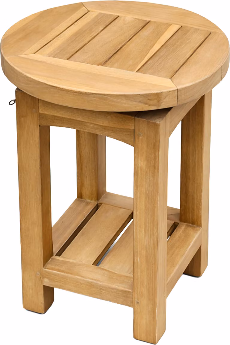 AXI Nomani Kruk van Teak Hout B/D/H: 35 x 35 x 44,5 cm