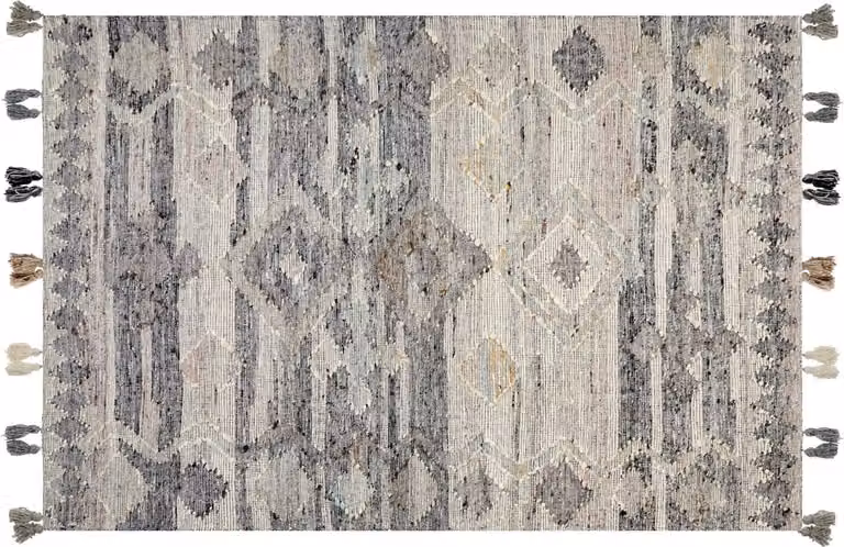 Beliani Kilim vloerkleed Boho - Wol en Katoen - Rechthoekig