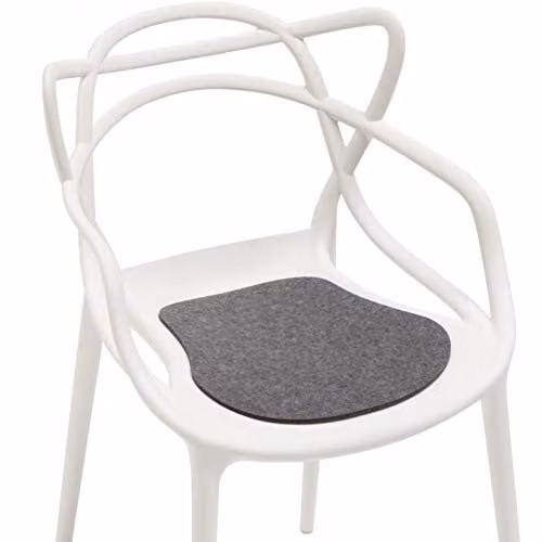 Hey Sign Masters zitkussen met antislip, Antraciet/vilt, B: 37 cm, D: 35 cm, H: 0,5 cm